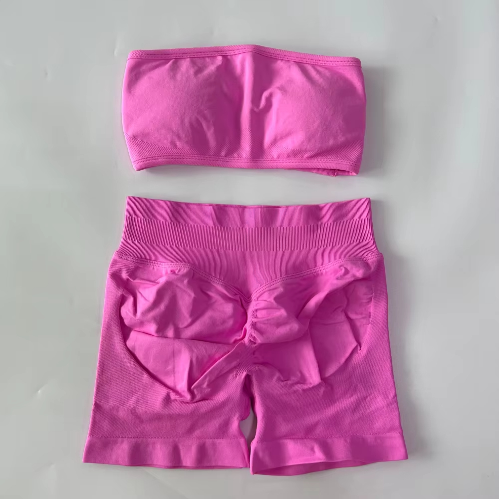 Yoga Women 2-Piece Set Bandeau - Sports Bra High Impact 评论和价格