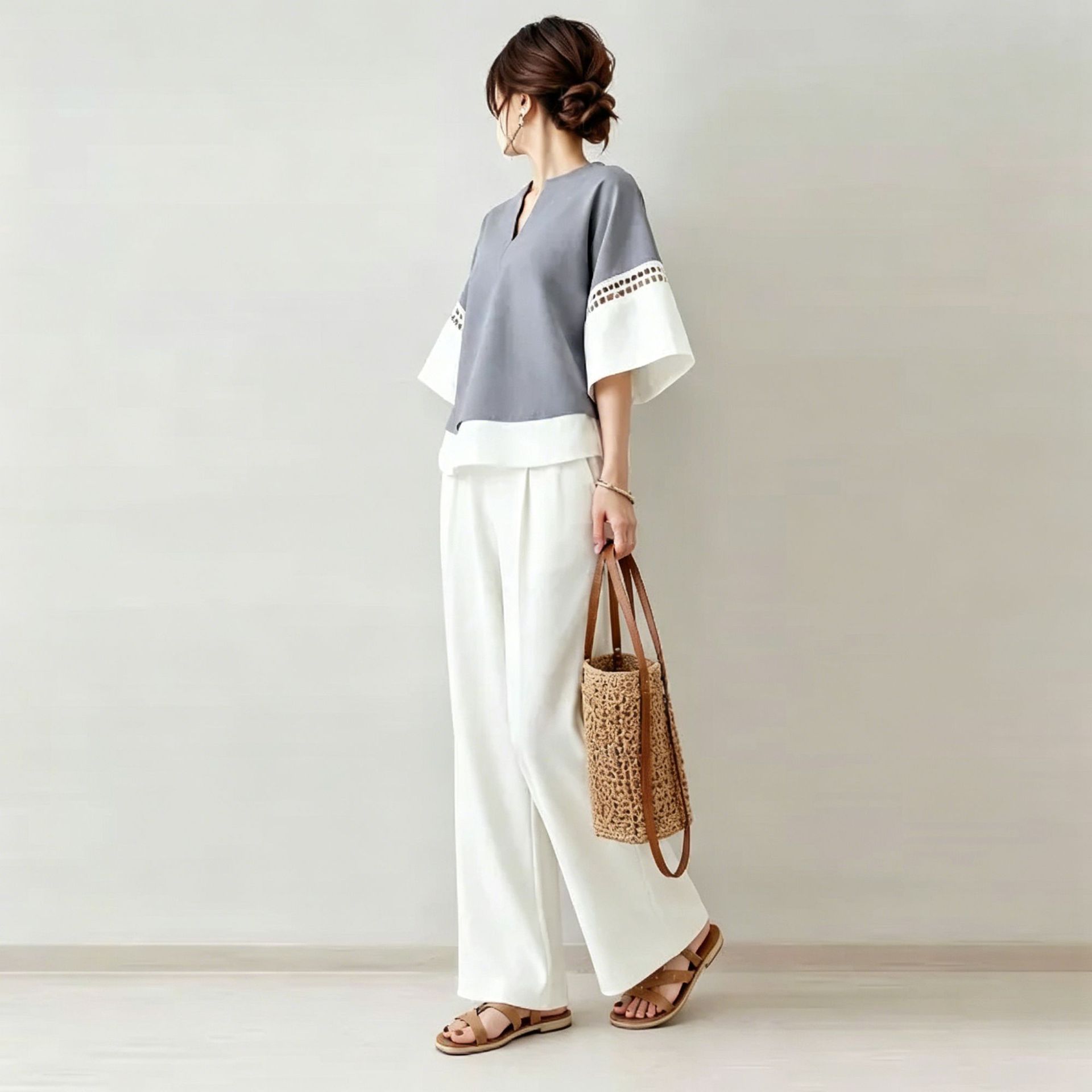 2026 New Two-piece Set: V-neck - Robe Silk Women 评论和价格