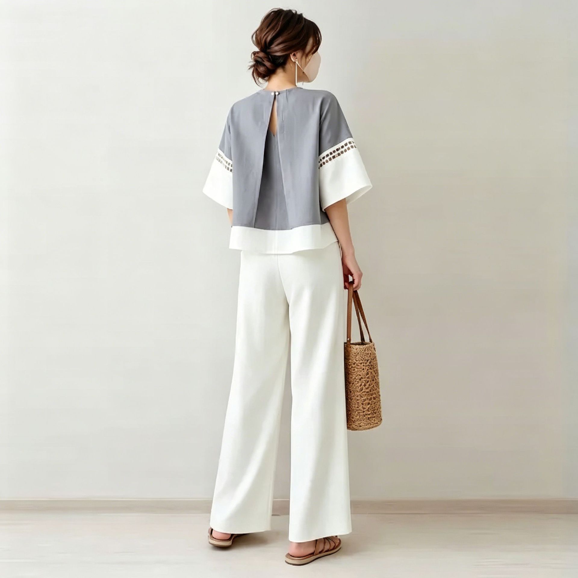 2026 New Two-piece Set: V-neck - Robe Silk Women 评论和价格