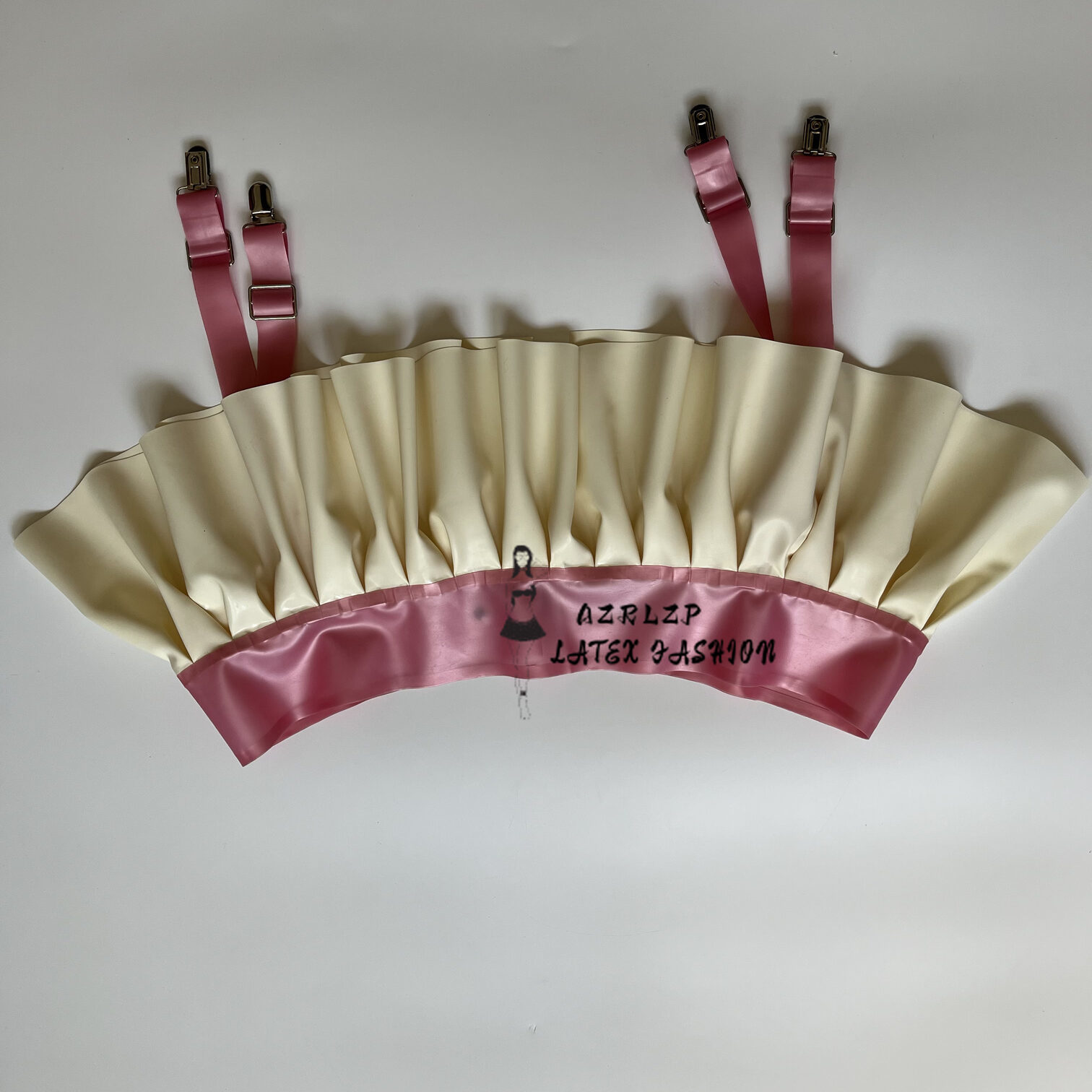Metallic Powder and White Wome - Garter Belt Set 评论和价格