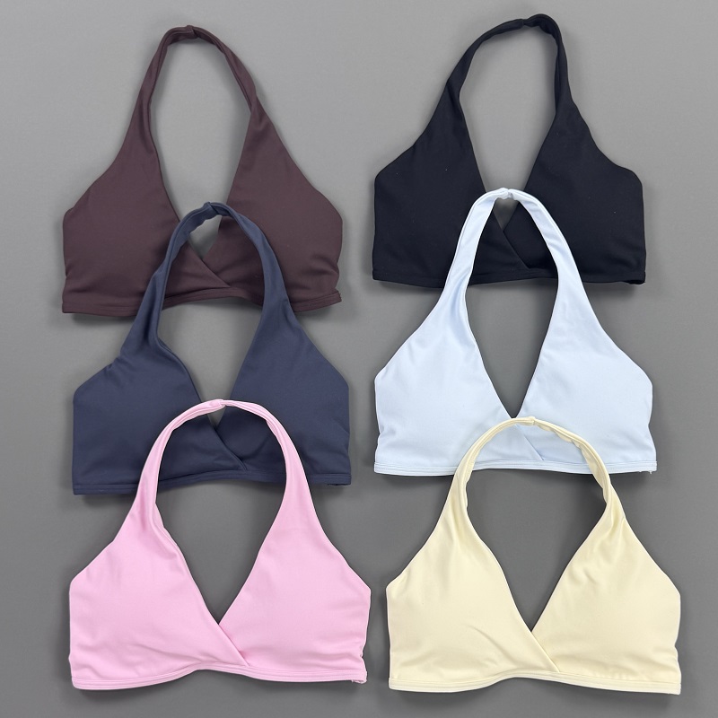 Gym Top Women Halter Neck Spor - Sports Bra High Impact 评论和价格